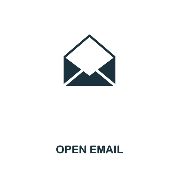 Open Email Creative Icon Simple Element Illustration Open Email Concept — Stock Photo, Image