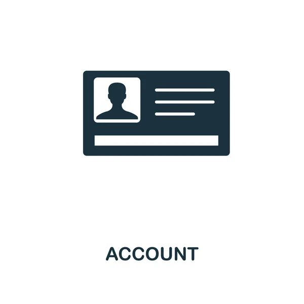 Icona Creativa Dell Account Illustrazione Semplice Elemento Account Concept Symbol — Foto Stock