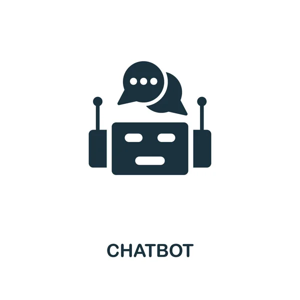 Chatbot Δημιουργική Εικονίδιο Εικονογράφηση Απλό Στοιχείο Chatbot Προμελέτη Σύμβολο Από — Διανυσματικό Αρχείο