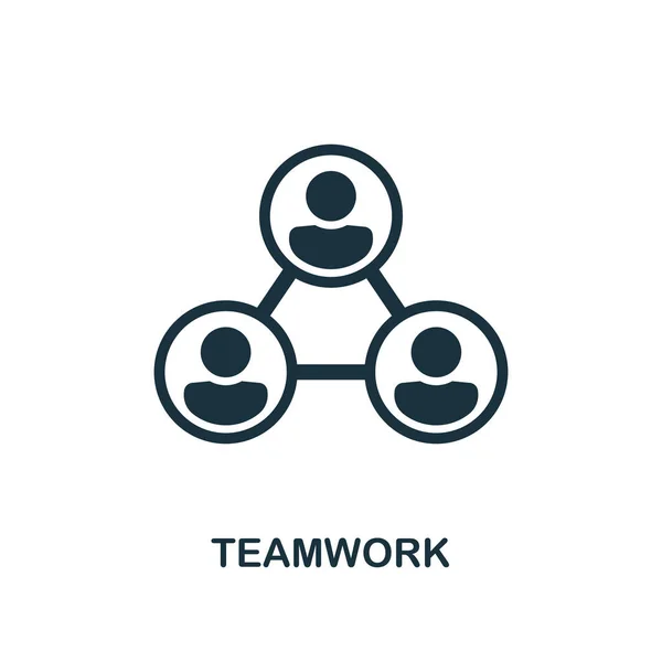 アイコンを創造的なチームワーク 単純な要素の図 チームワークの概念シンボル デザイン人材のコレクションから Web モバイル 印刷に使用できます Web デザイン アプリケーション — ストック写真
