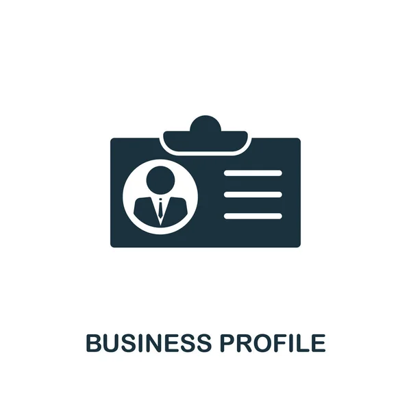 Üzleti Profilját Kreatív Ikonra Egyszerű Elem Illusztráció Üzleti Profilját Szimbólum — Stock Fotó