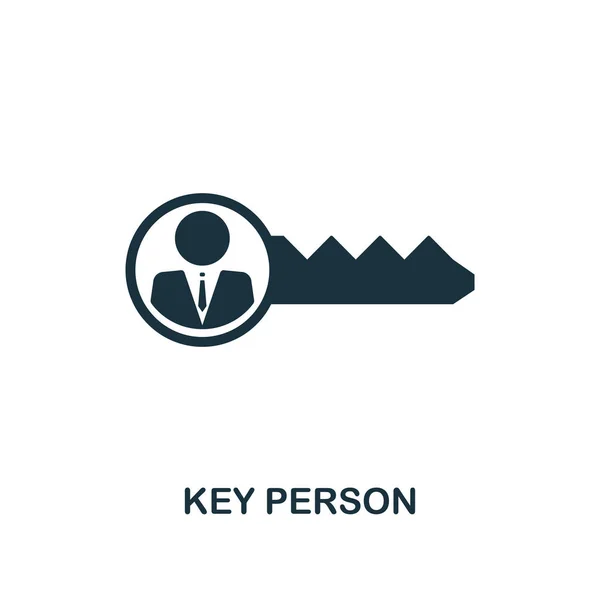 Key Person Creative Icon Simple Element Illustration Key Person Concept — Stock Vector