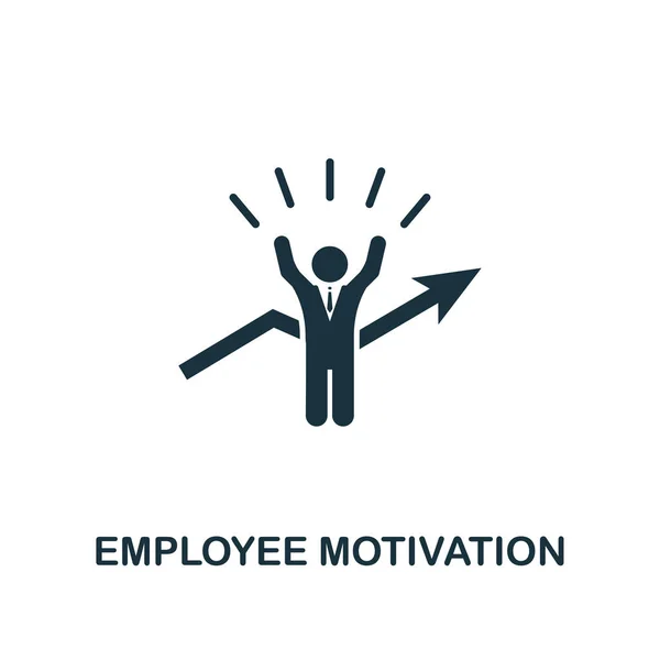 Mitarbeiter Motivation Kreative Ikone Einfache Elementillustration Mitarbeiter Motivationskonzept Symboldesign Aus — Stockvektor