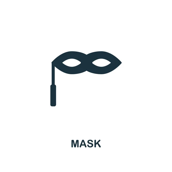 Maschera Icona Creativa Illustrazione Semplice Elemento Maschera Concept Symbol Design — Vettoriale Stock