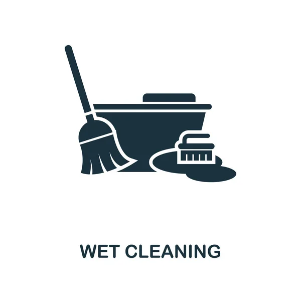 Wet Cleaning Creative Icon Simple Element Illustration Wet Cleaning Concept — Stock Vector