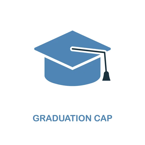 Icône Graduation Cap. Illustration d'élément simple. Graduation Cap pixel design icône parfaite de la collection éducation. Utilisation pour la conception web, applications, logiciels, impression . — Photo