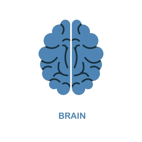 Brain icon. Simple element illustration. Brain pixel perfect icon design from education collection. Using for web design, apps, software, print. — Stock Photo, Image