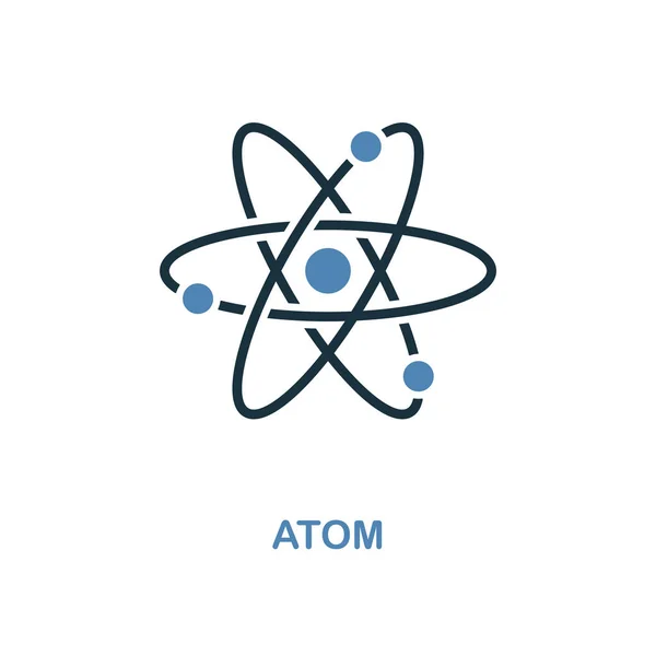 Atom アイコン。単純な要素の図。原子ピクセル完璧なアイコン デザイン教育のコレクションから。Web デザイン、アプリケーション、ソフトウェア、印刷の使用. — ストック写真