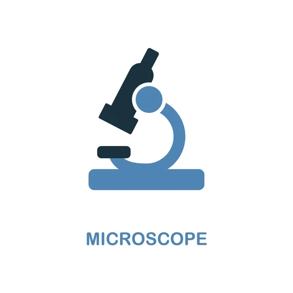 显微镜图标。简单的元素插图。显微镜像素完美图标设计从教育收藏。用于网页设计、应用程序、软件、打印. — 图库矢量图片