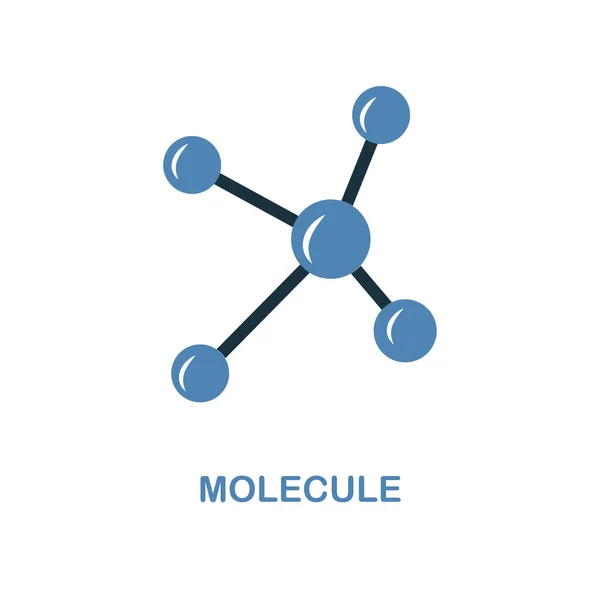 Molecule icon. Simple element illustration. Molecule pixel perfect icon design from education collection. Using for web design, apps, software, print. — Stock Vector