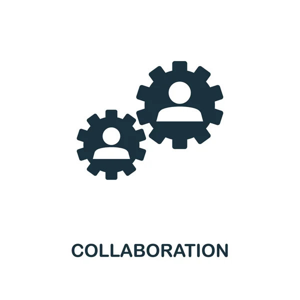 Samenwerking creatieve pictogram. Eenvoudig element met de illustratie. Samenwerking symbool conceptontwerp van softskills collectie. Perfect voor webdesign, apps, software, afdrukken. — Stockfoto