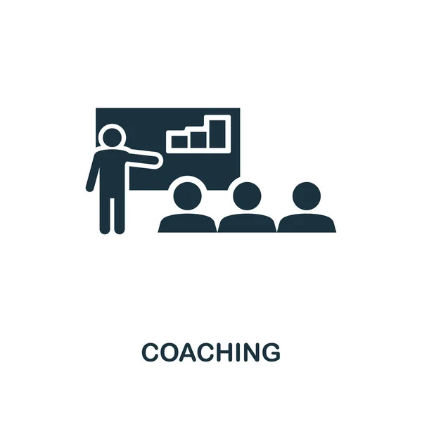 Coaching ícone criativo. Ilustração de elemento simples. Design de símbolo de conceito de coaching da coleção de habilidades leves. Perfeito para web design, aplicativos, software, impressão . — Fotografia de Stock