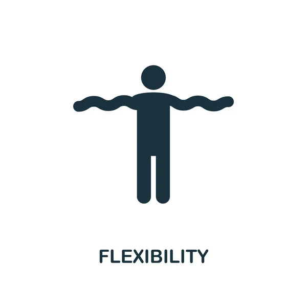 Flexibilidade ícone criativo. Ilustração de elemento simples. Design de símbolo de conceito de flexibilidade da coleção de habilidades leves. Perfeito para web design, aplicativos, software, impressão . — Fotografia de Stock
