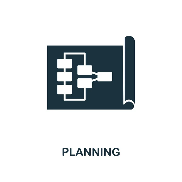 Icono creativo de planificación. Ilustración de elementos simples. Diseño de símbolo de concepto de planificación de la colección de habilidades suaves. Perfecto para diseño web, aplicaciones, software, impresión . — Foto de Stock