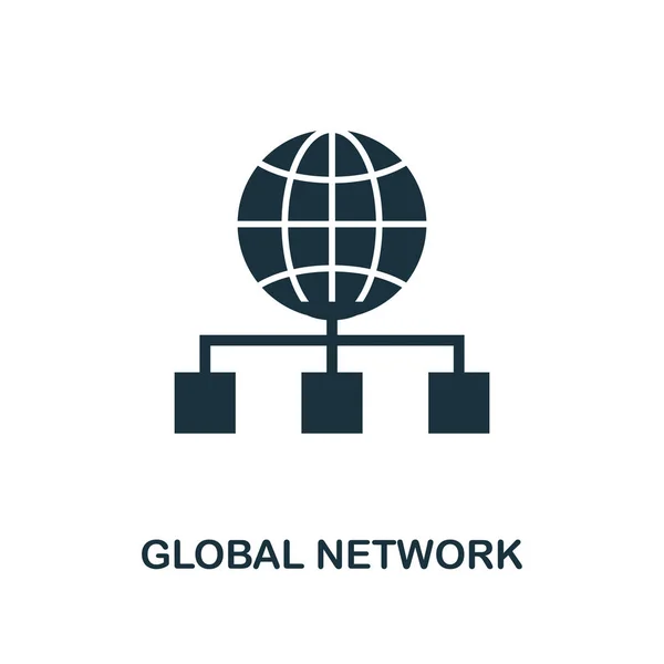 Global Network creative icon. Simple element illustration. Global Network concept symbol design from web development collection. Perfect for web design, apps, software, print. — Stock Photo, Image