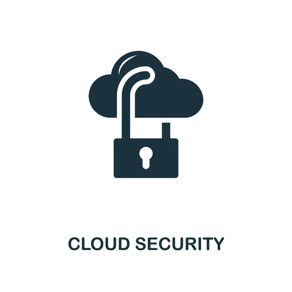 Cloud Security icona creativa. Illustrazione semplice elemento. Cloud Security concept symbol design dalla collezione di sviluppo web. Perfetto per web design, applicazioni, software, stampa . — Foto Stock