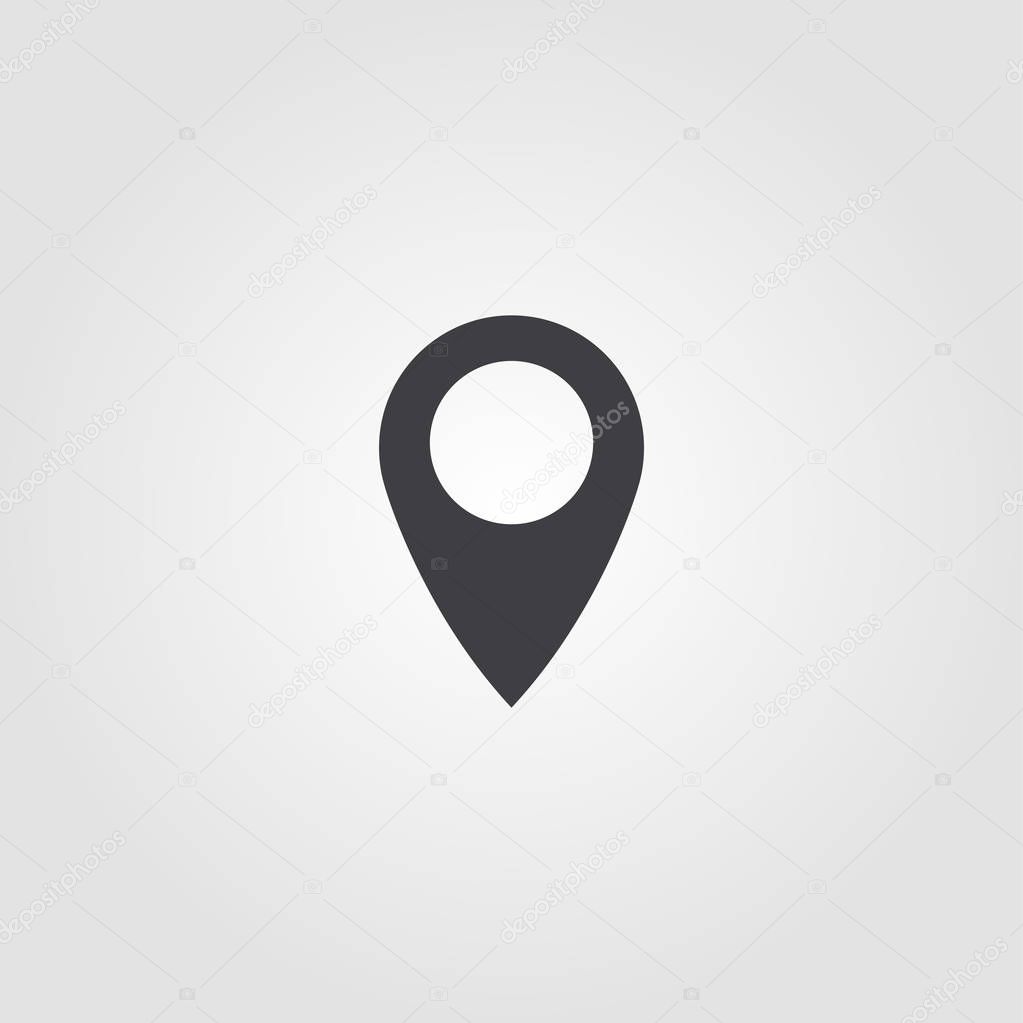 Location icon. Simple element illustration. Location pixel perfect icon design from ui collection. Using for web design, apps, software, print.