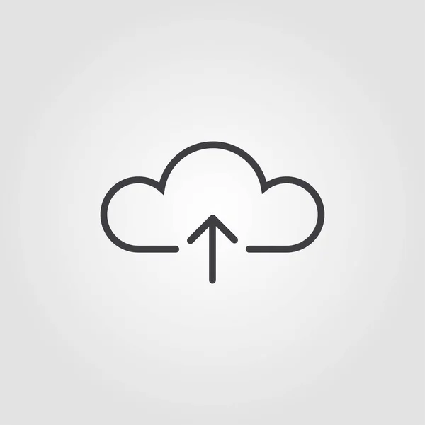 Uploadpictogram in de wolk. Eenvoudig element met de illustratie. Cloud Upload pixel perfect pictogram ontwerp uit ui-collectie. Gebruikt voor webdesign, apps, software, afdrukken. — Stockvector