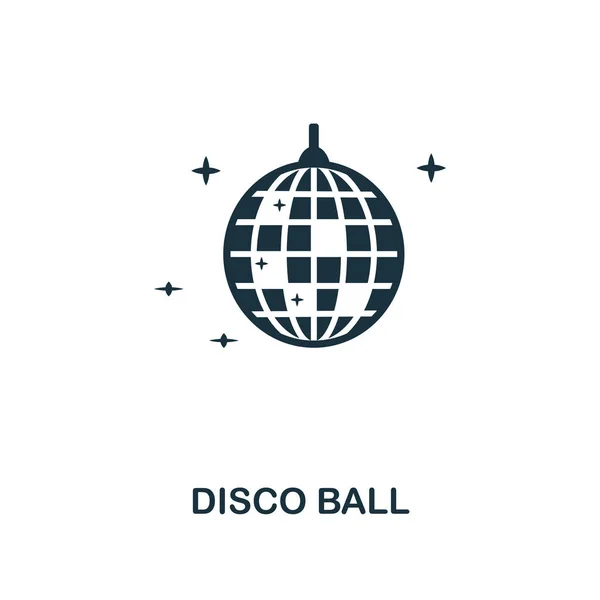 Disco Ball creative icon. Simple element illustration. Disco Ball concept symbol design from party icon collection. Perfect for web design, apps, software, print.