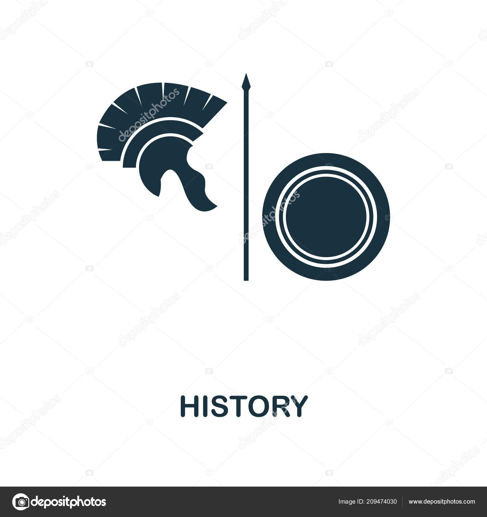 History Icon Monochrome Style Icon Design From School Icon Collection Ui Illustration Of History Icon Pictogram Isolated On White Ready To Use In Web Design Apps Software Print Stock Photo Image