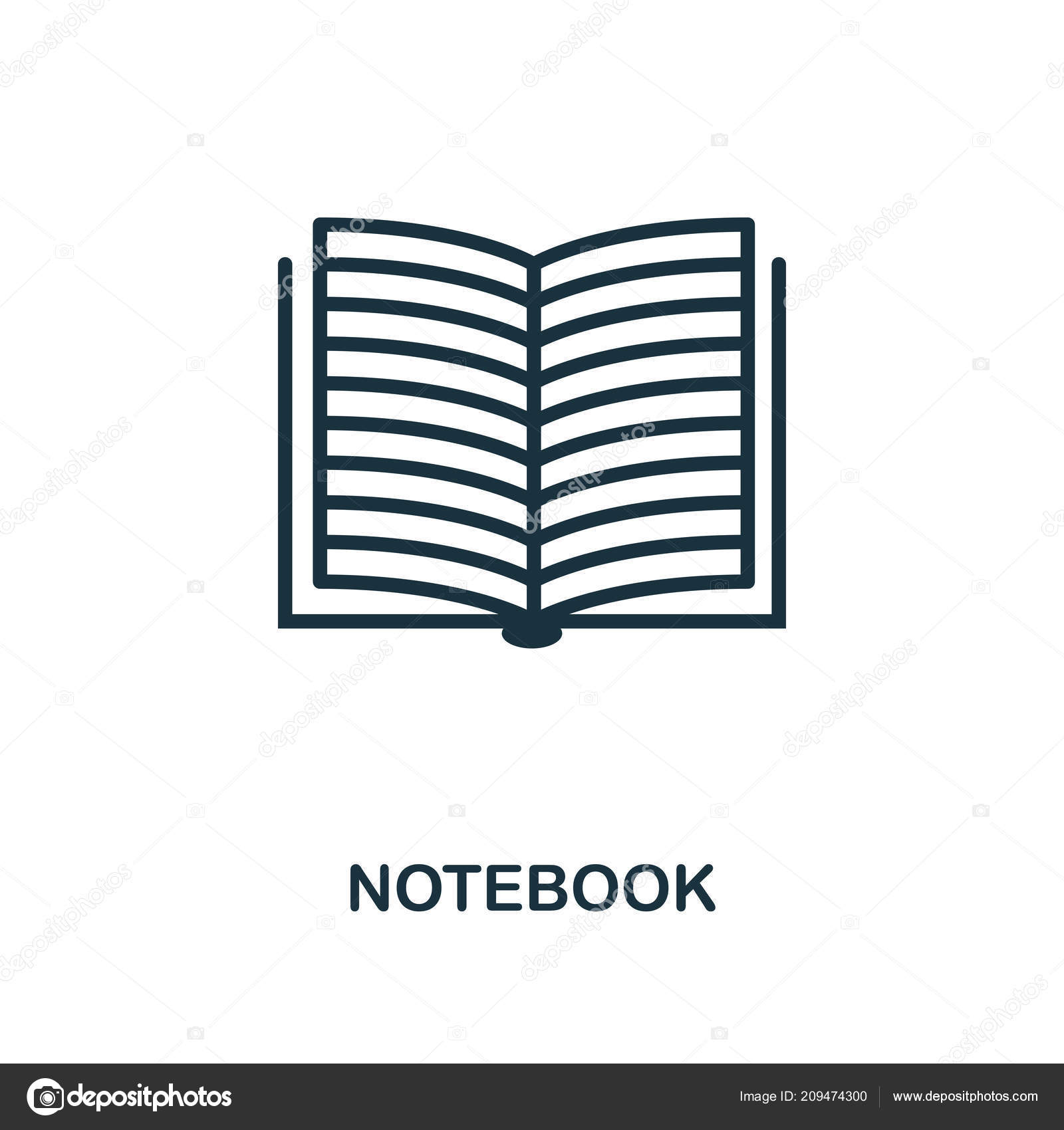 Notebook Icon Monochrome Style Icon Design From School Icon Collection Ui Illustration Of Notebook Icon Pictogram Isolated On White Ready To Use In Web Design Apps Software Print Vector Image By C Notebook Icon Monochrome Style Icon Design From School Icon Collection Ui Illustration Of Notebook Icon Pictogram Isolated On White Ready To Use In Web Design Apps Software Print Vector Image By C