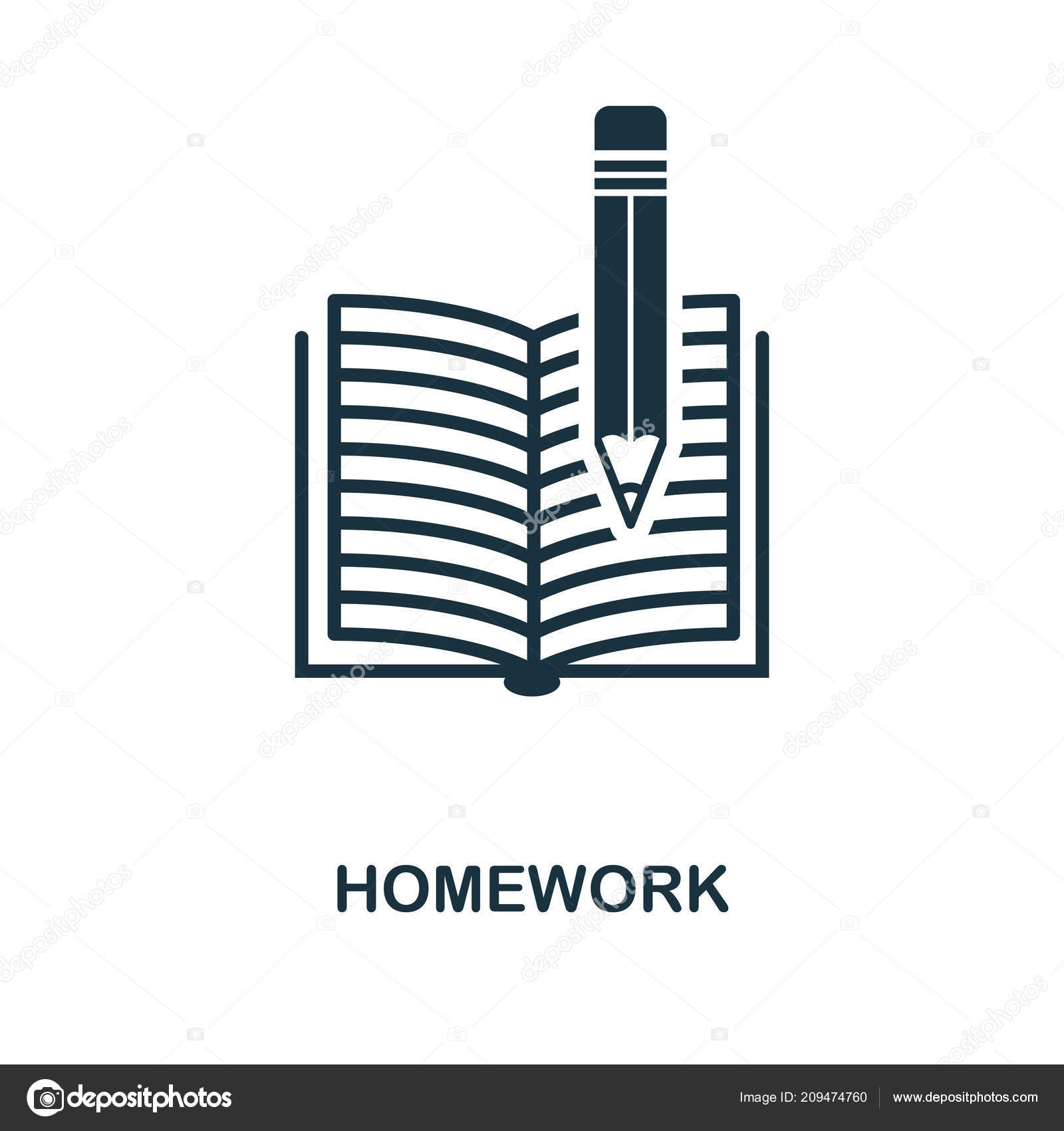 Homework Icon Monochrome Style Icon Design From School Icon Collection Ui Illustration Of Homework Icon Pictogram Isolated On White Ready To Use In Web Design Apps Software Print Vector Image By C Homework Icon Monochrome Style Icon Design From School Icon Collection Ui Illustration Of Homework Icon Pictogram Isolated On White Ready To Use In Web Design Apps Software Print Vector Image By C