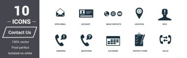 Icons set olarak bize ulaşın. Premium Kalite simgesi derleme. Simge kümesi basit öğeler olarak bize ulaşın. Web tasarımında kullanıma hazır, apps, yazılım, yazdırma.
