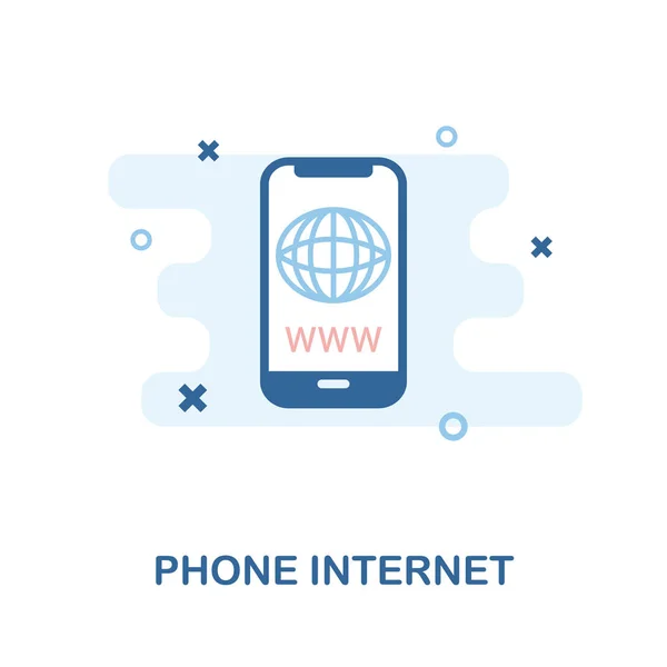 Telefon Internet simgesi. Basit öğe örnek. Internet piksel mükemmel simgesi tasarım cep telefonu koleksiyonundan telefon. Web tasarım, apps, yazılım, yazdırma için kullanma. — Stok Vektör