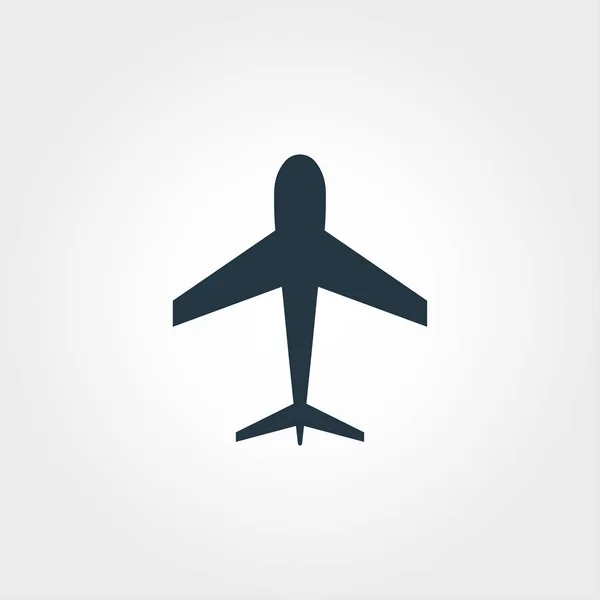Airplane icon. Simple element illustration. Airplane pixel perfect icon design from transport collection. Using for web design, apps, software, print.