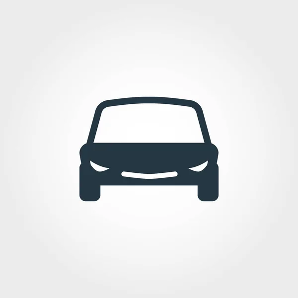 Icono del coche. Ilustración de elementos simples. Diseño de icono perfecto píxel de coche de la colección de transporte. Uso para diseño web, aplicaciones, software, impresión . — Foto de Stock