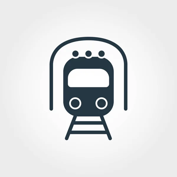 U-Bahn-Symbol. einfache Elementillustration. U-Bahn-Pixel perfektes Icon-Design aus der Transport-Sammlung. Verwendung für Webdesign, Apps, Software, Print. — Stockfoto