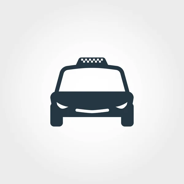 Taxisymbol. einfache Elementillustration. Taxi-Pixel perfektes Icon-Design aus Transport-Kollektion. Verwendung für Webdesign, Apps, Software, Print. — Stockfoto