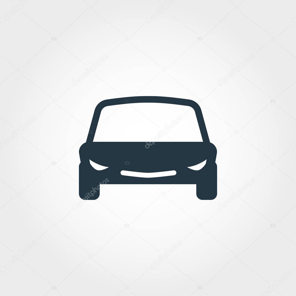 Car icon. Simple element illustration. Car pixel perfect icon design from transport collection. Using for web design, apps, software, print.