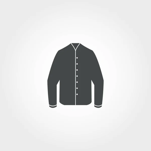 Ícone da jaqueta. Pixel perfeito. Usando para web design, aplicativos, software, impressão. Projeto de ícone de jaqueta da coleção de roupas . — Vetor de Stock