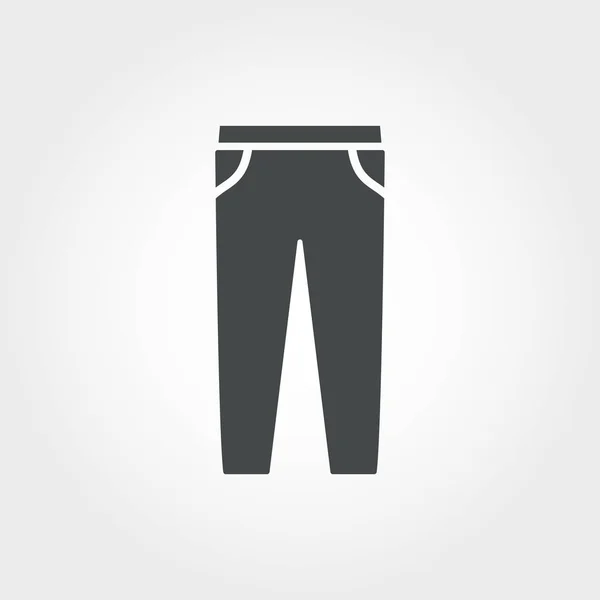 Icône pantalon. Pixel parfait. Utilisation pour la conception web, applications, logiciels, impression. Pantalon icône design de la collection de vêtements . — Image vectorielle
