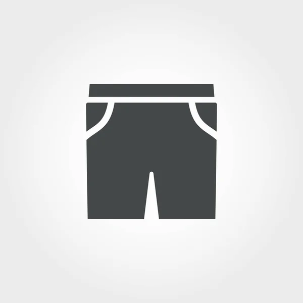Ícone de calções. Pixel perfeito. Usando para web design, aplicativos, software, impressão. Projeto de ícone Shorts da coleção de roupas . — Vetor de Stock