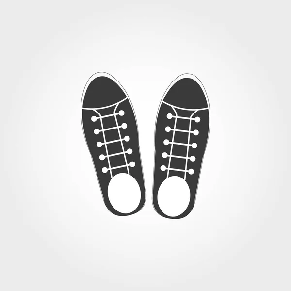 Icono de zapatillas. Pixel perfecto. Uso para diseño web, aplicaciones, software, impresión. Zapatillas de deporte icono de diseño de la colección de ropa . — Archivo Imágenes Vectoriales