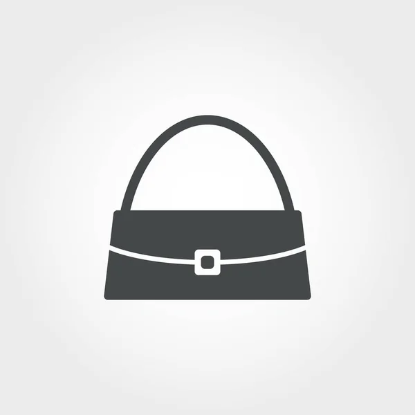 Icona della borsa femminile. Pixel perfetto. Utilizzando per il web design, applicazioni, software, stampa. Design icona borsa femminile dalla collezione di vestiti . — Vettoriale Stock