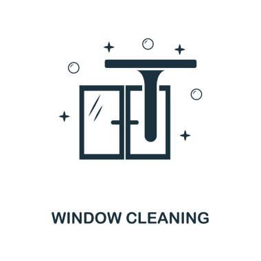 Pencere temizleme simgesi. Çizgi stili simgesi Tasarım Icon collection temizlik From. UI. Pencere simge Temizleme Illustration. Beyaz izole piktogram. Web tasarımında kullanıma hazır, apps, yazılım, yazdırma.