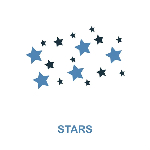 Icono de estrellas en diseño de 2 colores. Pixel icono de estrellas pictograma simple perfecto de la colección de iconos de espacio. Interfaz. Diseño web, aplicaciones, software, uso de impresión . — Vector de stock