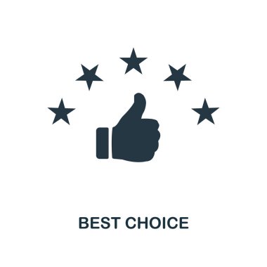 En iyi seçim simgesi. Tek renkli stil tasarım e-ticaret simgesi koleksiyonundan. UI. Piksel mükemmel basit piktogram en iyi seçim simgesi. Web Tasarım, apps, yazılım, yazdırma kullanımı.