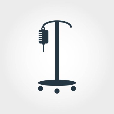 Counter simge bırakın. Çizgi stili simgesi tasarım damla sayacı simgesi tasarım tıp koleksiyonundan. Beyaz izole piktogram. Web tasarımı için mükemmel, apps, yazılım, yazdırma.