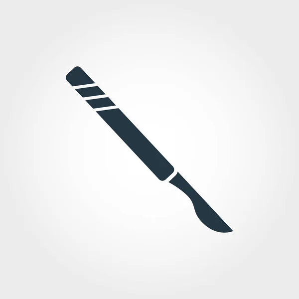 Scalpel icon. Line style icon design Scalpel icon design from medicine collection. Pictogram isolated on white. Perfect for web design, apps, software, print. — Stock Photo, Image