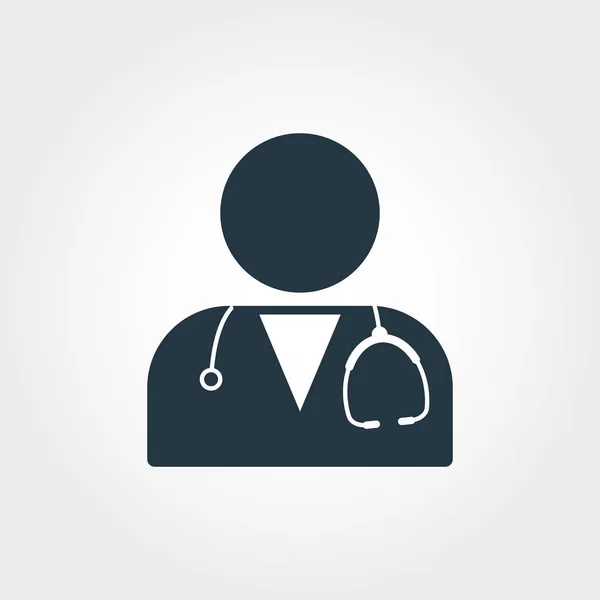Doctor icon. Line style icon design Doctor icon design from medicine collection. Pictogram isolated on white. Perfect for web design, apps, software, print. — Stock Photo, Image