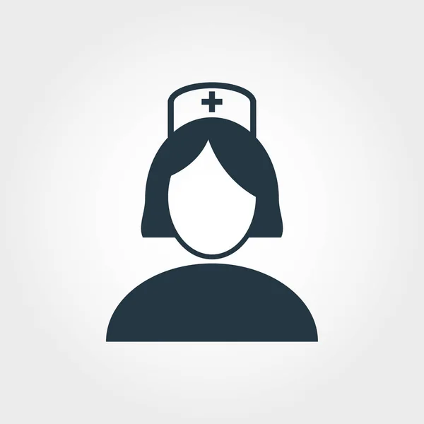 Nurse icon. Line style icon design Nurse icon design from medicine collection. Pictogram isolated on white. Perfect for web design, apps, software, print. — Stock Vector