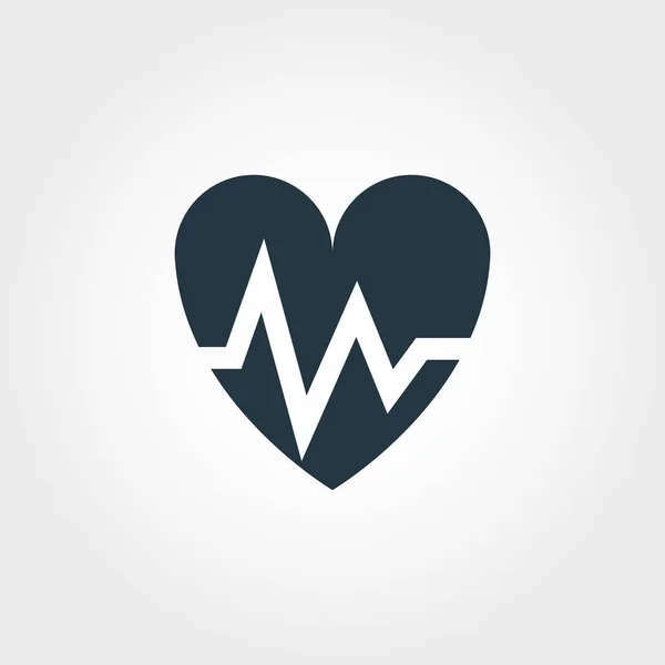 Herzschlag-Symbol. Linie Stil-Icon-Design Herzschlag-Icon-Design aus der Medizinkollektion. Piktogramm auf weiß isoliert. perfekt für Webdesign, Apps, Software, Print. — Stockvektor