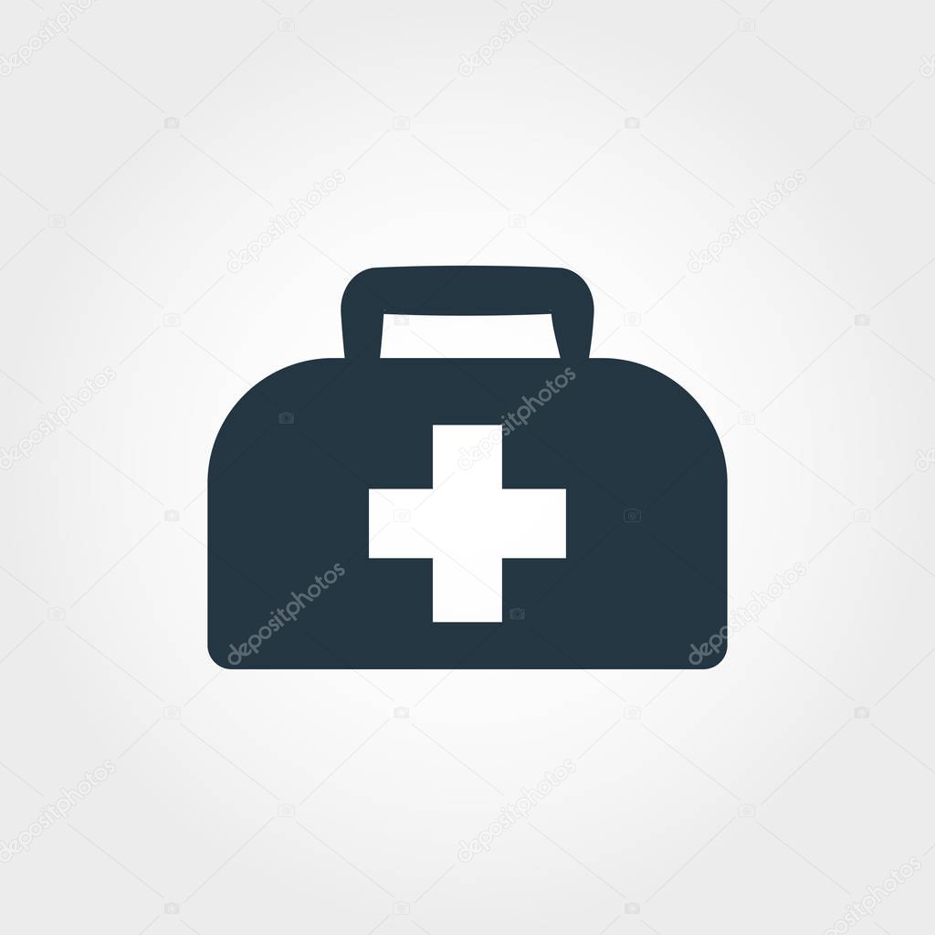 Medical Bag icon. Line style icon design Medical Bag icon design from medicine collection. Pictogram isolated on white. Perfect for web design, apps, software, print.