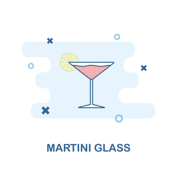 Martini Glass creative icon in color. Simple element illustration. Martini Glass concept symbol design from Bar and Restaurant collection. Perfect for web design, apps, software, print. — Stock Photo, Image