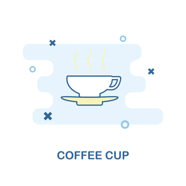 Coffee Cup creative icon in color. Простая иллюстрация элемента. Кофе Кубок концепт-символа дизайн из коллекции бара и ресторана. Перфект для веб-дизайна, приложений, программного обеспечения, печати . — стоковый вектор
