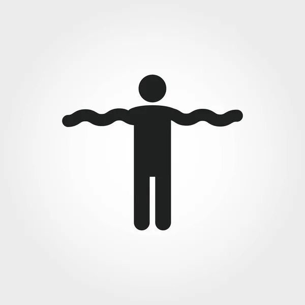 Flexibility icon. Monochrome element illustration. Flexibility symbol design from soft skills collection. Web design, apps, software and print usage. — Stock Photo, Image